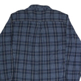 RED HEAD Mens Blue Check Shirt L Button-Down Collar Long Sleeve Casual