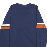 MAJESTIC Mens Blue Broncos Football Long Sleeve Crew Neck T-Shirt L