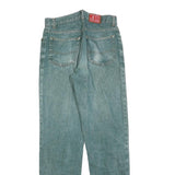 THE ORIGINAL Womens Jeans Blue Regular Straight Denim Light W28 L32 Zip Cotton