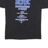 ALSTYLE Mens Black AC/DC Thunderstruck Graphic T-Shirt L Short Sleeve Crew Neck