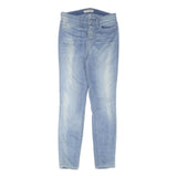 GUESS Womens Slim Light Blue Denim Jeans W28 L28 Stylish Zip Closure