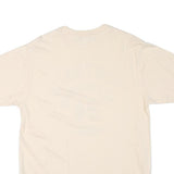 UMBRO Mens Cream Football Authentics Graphic T-Shirt L Short Sleeve Crew Neck