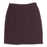 EMPORIO ARMANI Womens Maroon Straight Knee Length Cotton Blend Skirt S Classic