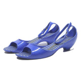 MELISSA Womens Low Heel Sandals Blue Synthetic UK 4 Elegant Summer Style