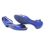 MELISSA Womens Low Heel Sandals Blue Synthetic UK 4 Elegant Summer Style