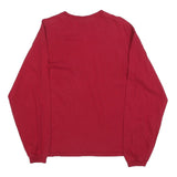 STEVE & BARRYS Mens Red University Of Indianapolis Graphic T-Shirt M Long Sleeve