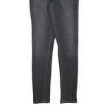 LEVI'S Womens Slim Black Denim Skinny Jeans Cotton Blend W24 L28 Stylish Fit