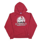 CHAMPION Mens Red Sierra Wolverine Football Pullover Hoodie L Graphic Sports