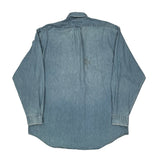 Ralph Lauren Oversized Denim Shirt - Large Light Wash Cotton