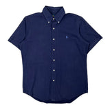 Ralph Lauren Short Sleeve Shirt - Medium Blue Cotton