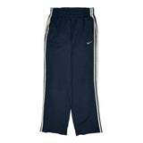Nike Track Pants - Large Navy Polyester