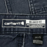 Carhartt Carpenter Trousers - 33W 30L Blue Cotton