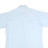 Mens Light Blue Cotton Plain Shirt M Classic Regular Fit Casual Button Shirt