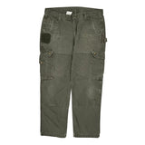 Carhartt Double Knee Cargo Pants - 38W 32L Green Cotton