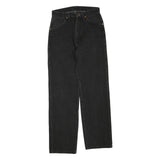 WRANGLER Womens Black Regular Straight Denim Medium W26 L28 Zip Jeans
