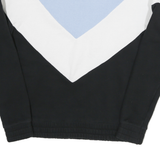 FILA Mens Blue & White & Black Quarter Zip Sweatshirt S Cotton Blend Sports