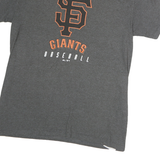 MAJESTIC Mens Grey SF Giants Baseball Graphic T-Shirt M Short Sleeve Crew Neck