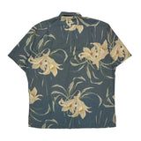 Polo By Ralph Lauren Floral Hawaiian Shirt - Medium Blue Cotton