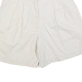ANN TAYLOR Womens White Casual Shorts S W28 Cotton Blend Pleated