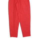 BEST AMERICAN CLOTHING Womens Red Regular Fit Straight Leg Trousers W28 L32