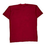 Champ Single Stitch T-Shirt - XL Red Cotton