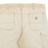 CARHARTT Mens Shorts Beige Relaxed Fit XL W38 Workwear Cotton Blend