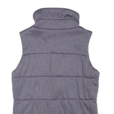 THE NORTH FACE Womens Grey Zip Up Sleeveless Puffer Jacket M Polyester Blend