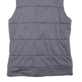 THE NORTH FACE Womens Grey Zip Up Sleeveless Puffer Jacket M Polyester Blend