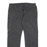 DICKIES Mens Relaxed Black Denim Jeans W40 L32 Workwear Zip Closure