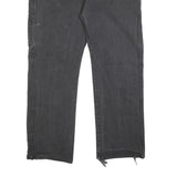 DICKIES Mens Relaxed Black Denim Jeans W40 L32 Workwear Zip Closure