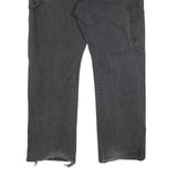 DICKIES Mens Relaxed Black Denim Jeans W40 L32 Workwear Zip Closure
