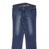 LEVI'S Womens Slim Blue Denim Jeans W30 L30 Cotton Blend Zip Stylish Casual