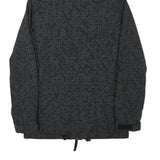 CARHARTT Womens Black Polyester Blend Hooded Jacket XS Geometric Pattern Zip