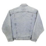 LEVI'S Mens Blue Denim Button Jacket M Cotton Blend Classic Vintage Fit Casual