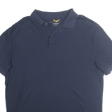 NAUTICA Mens Blue Short Sleeve Plain XL Cotton Polo Shirt Classic Fit