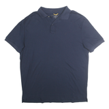 NAUTICA Mens Blue Short Sleeve Plain XL Cotton Polo Shirt Classic Fit