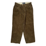 Polo By Ralph Lauren Cord Pants - 29″ Waist Brown Cotton