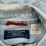 Levis Denim Shirt - Large Light Wash Cotton