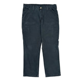 Carhartt Double Knee Carpenter Pants - 34W 29L Gray Cotton