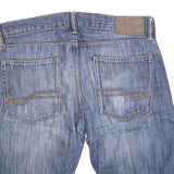 ESPRIT Mens Denim Blue Shorts M W34 Casual Cotton Blend Summer