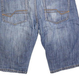 ESPRIT Mens Denim Blue Shorts M W34 Casual Cotton Blend Summer