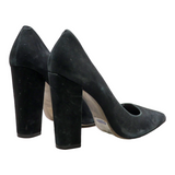 STEVE MADDEN Block Heels Black Suede Womens UK 5.5