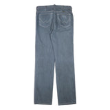 WRANGLER Mens Jeans Blue Regular Straight Denim W30 L32 Cotton Blend Zip