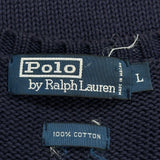 Polo By Ralph Lauren Sweater Vest - Large Navy Cotton