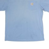 CARHARTT Mens Blue Pocket T-Shirt M Short Sleeve Crew Neck Classic Cotton