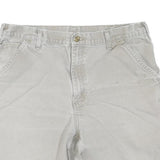 CARHARTT Mens Cotton Blend Beige Casual Shorts XL W36 Workwear Utility Pocket