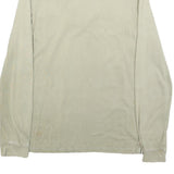 NAPAPIJRI Mens Beige Polo Shirt S Long Sleeve Plain Cotton Blend Casual Top