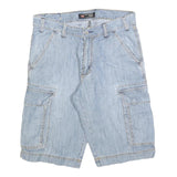 CARLO BELLUCCI Mens Shorts Blue Cargo Plain M W32 Casual Cotton Blend