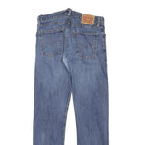 LEVI'S Mens Regular Blue Denim Light W30 L30 Straight Leg Zip Cotton Blend Jeans