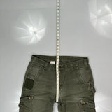 Carhartt Cargo Trousers - 36W 32L Green Cotton